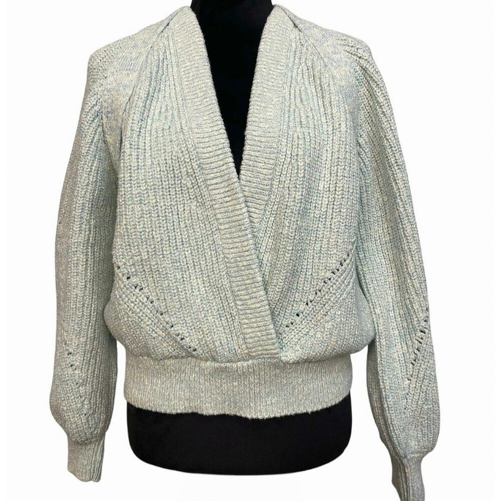 NWT - IRO Paris Dorrin Blue-Green Cotton Sweater
